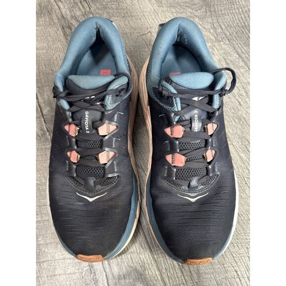 Hoka One One Shoes - Hoka Gaviota 3 Shoes Womens 9 Blue Running Athletic Sneakers Comfort Gym Walking
